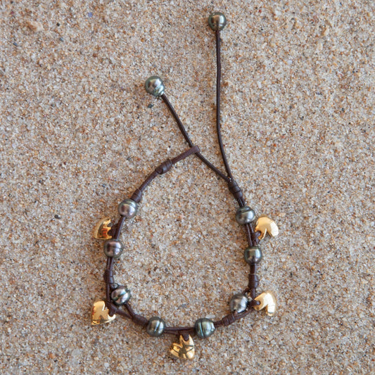 Coeur en Or Anklet