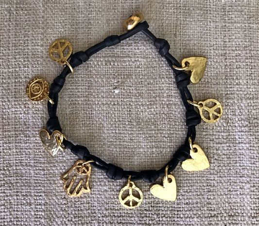 Gold Charms Bracelet